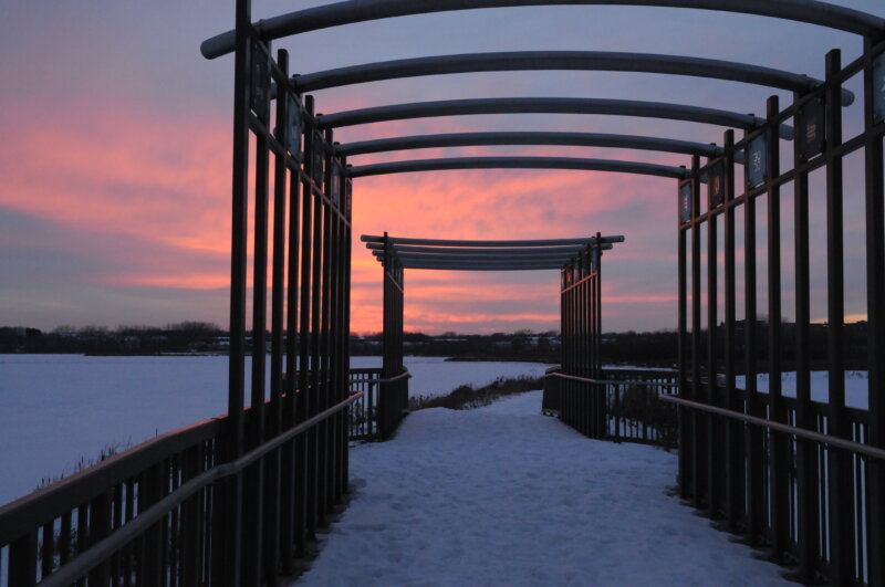 Purgatory Creek Park During Winter
