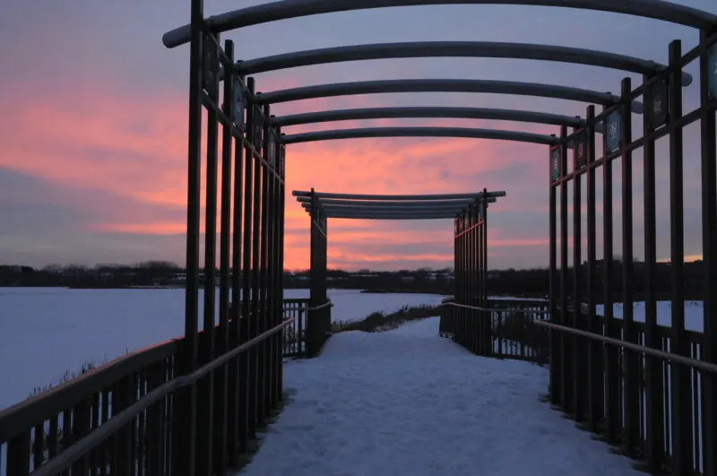 Purgatory Creek Park During Winter
