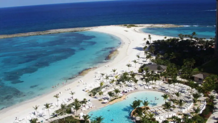 An aerial view of Bahamas