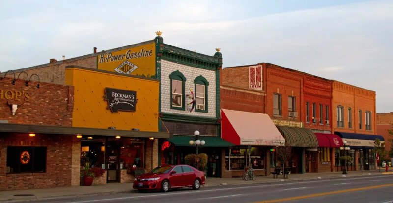 A street at Kalispell