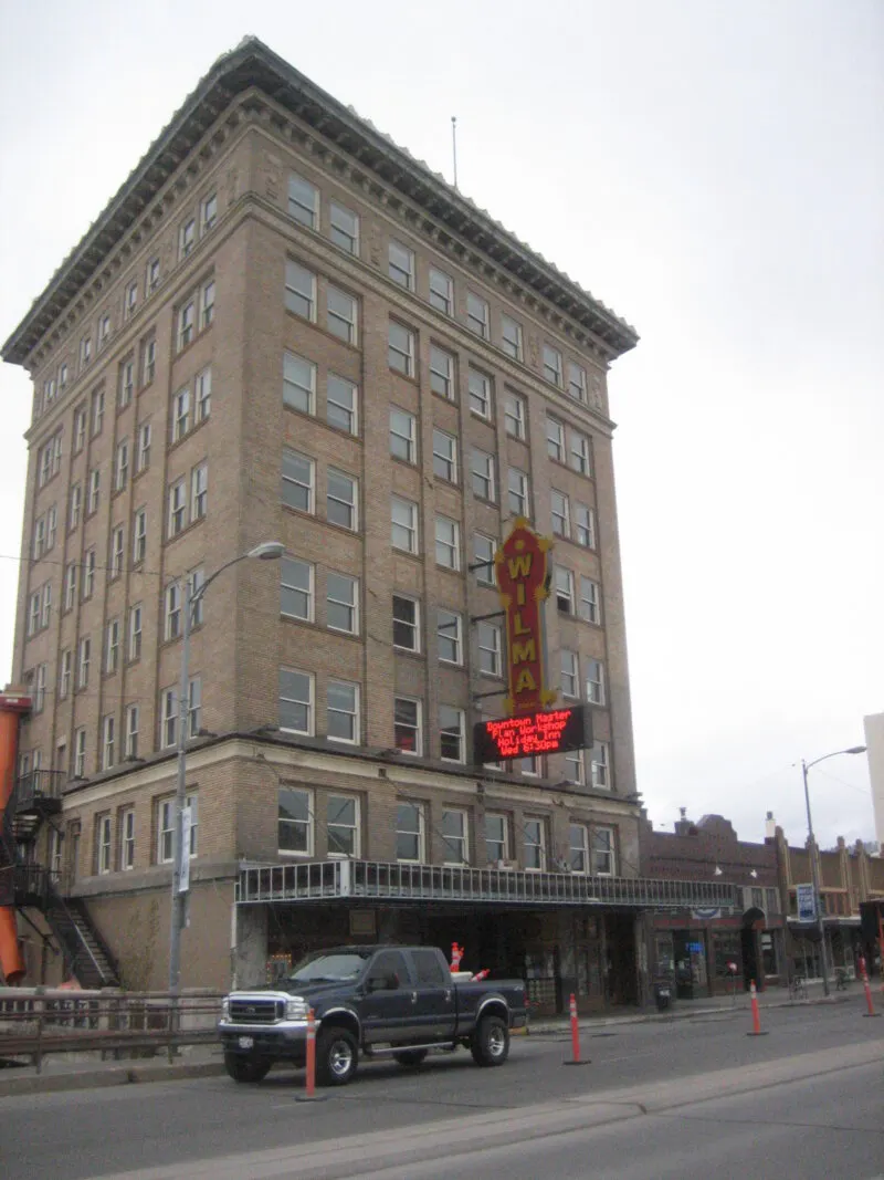 Infront of Wilma Theater Missoula