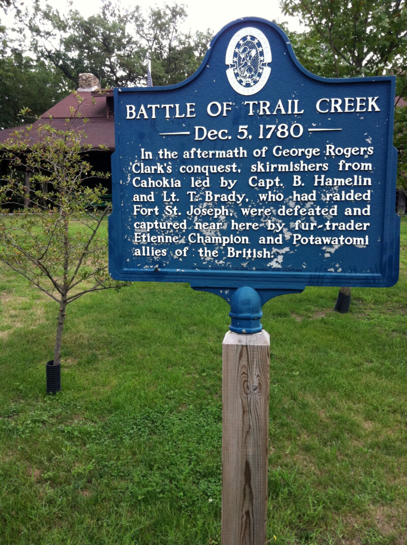 Battle of Trail Creek Marker