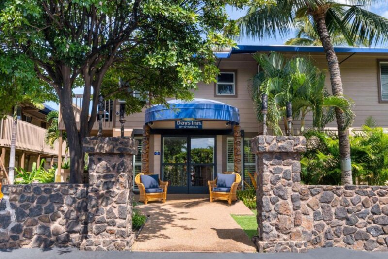 Entrance at the Days Inn by Wyndham Maui Oceanfront