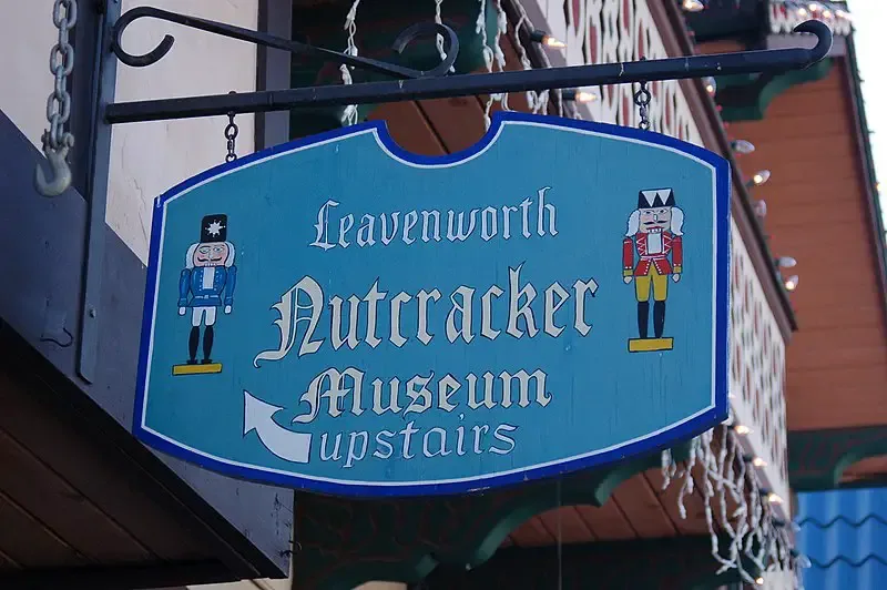 Signage Outside the Leavenworth Nutcracker Museum