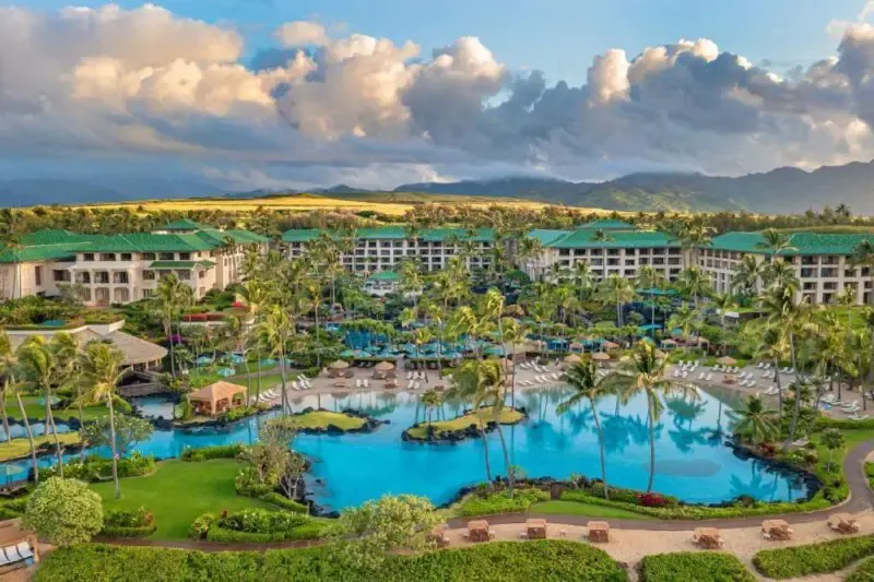 Aerial View of the Grand Hyatt Kauai Resort & Spa