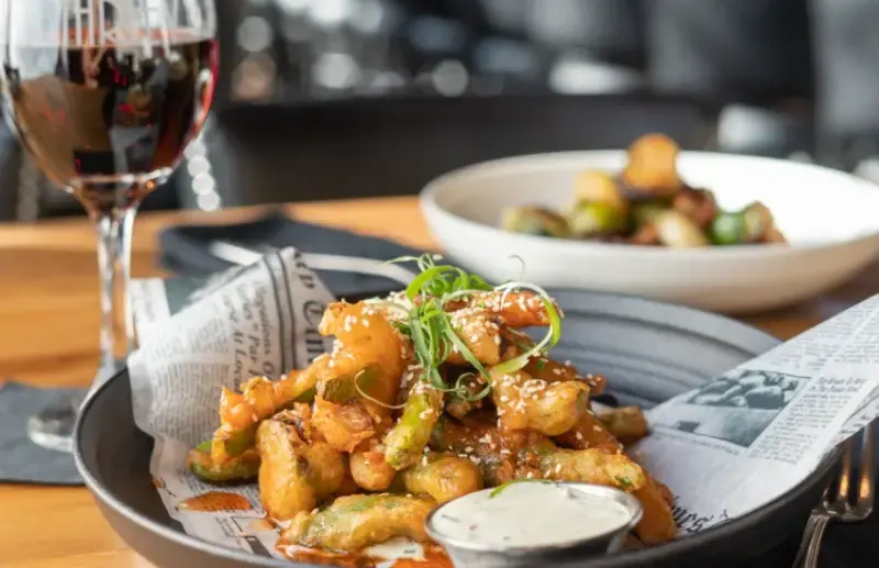 Crispy Veggie Tempura at Three V Restaurant