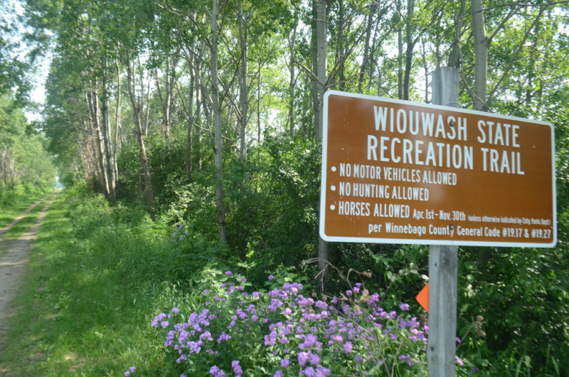 Entrance to the Wiouwash State Trail