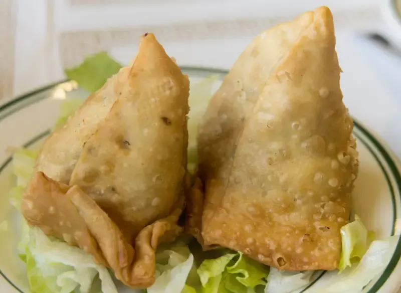 Nawab Indian Cuisine's Vegetable Samosas