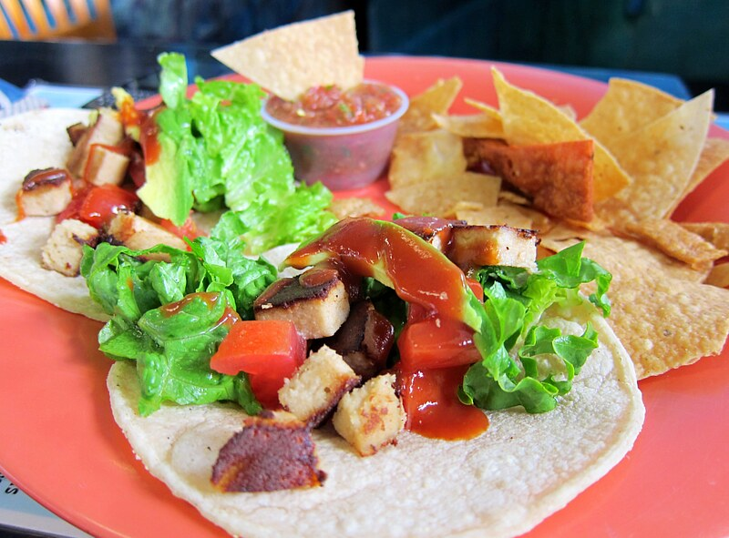 Secret Spot's Veggie Turkey Tacos