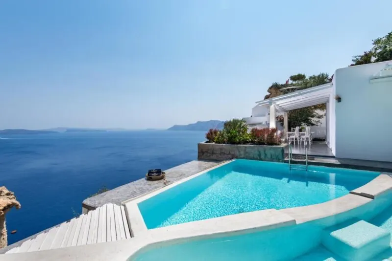 Outdoor pool in Andronis Luxury Suite