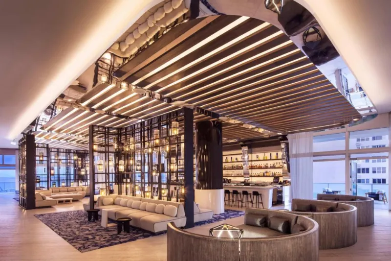 The interior of W Fort Lauderdale’s bar
