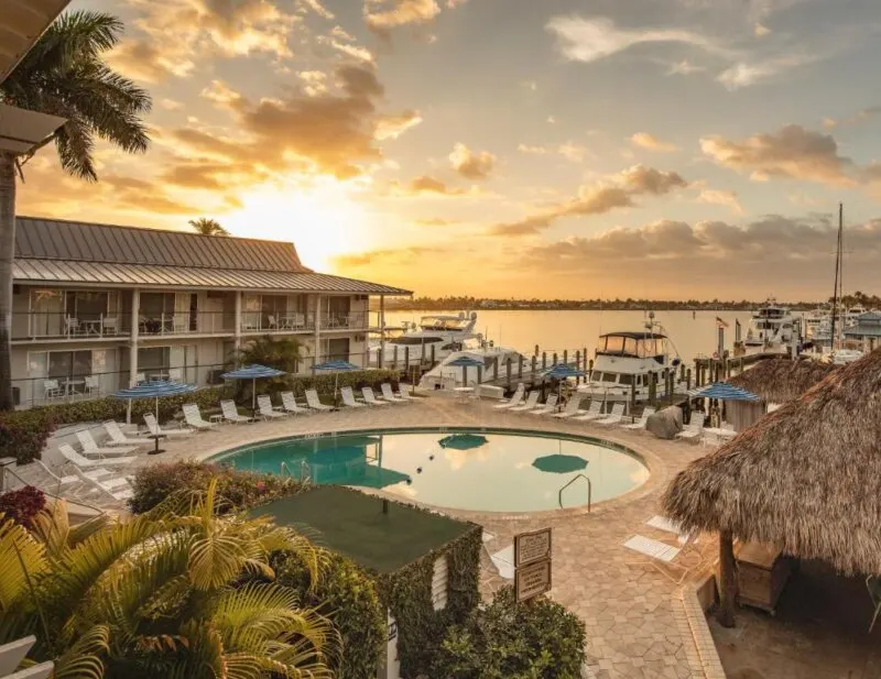 Pool View At Cove Inn on Naples Bay