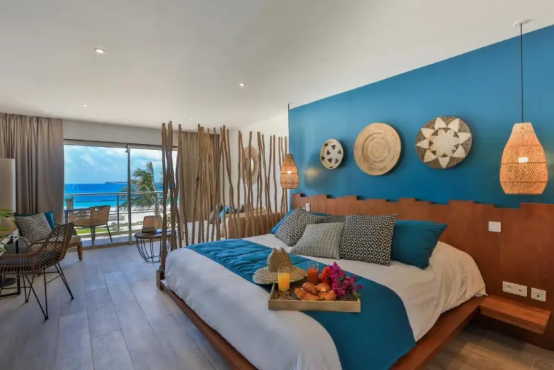 Spacious Bedroom At Orient Beach Hotel St Martin