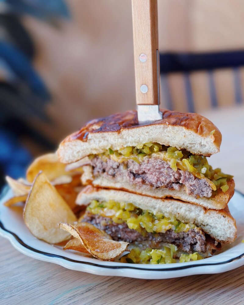  Yummy Cheese Burgers At Talula’s Pizza Asbury Park