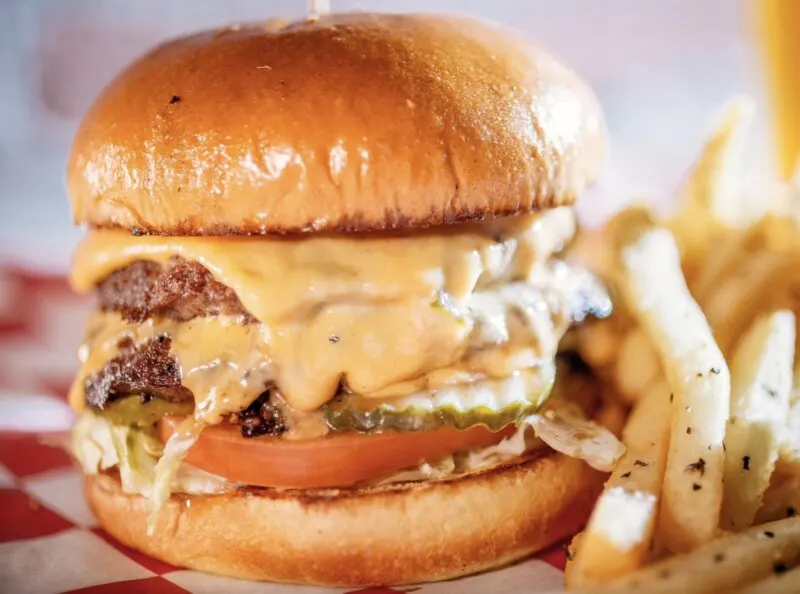 Mouthwatering Burger At Parry's Pizzeria & Taphouse Castle rock